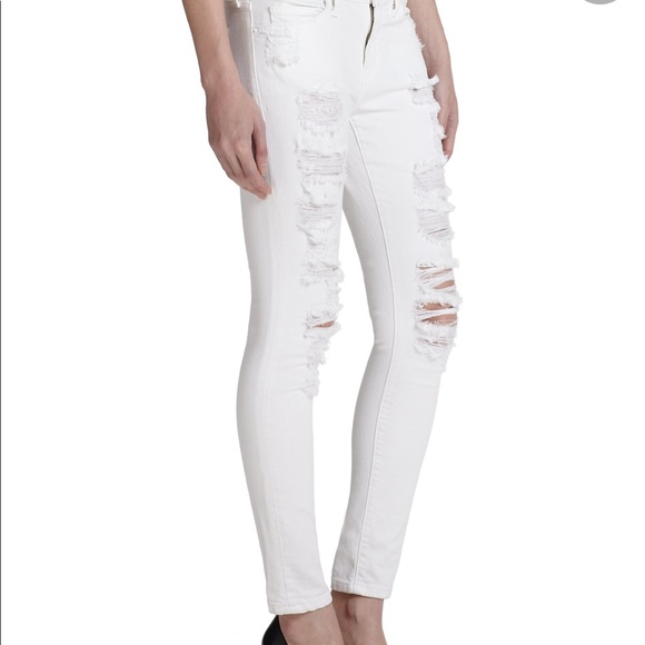 Current Elliot white Stiletto jeans size 24 - Picture 2 of 9